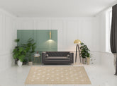 8' x 10' Beige Geometric Area Rug